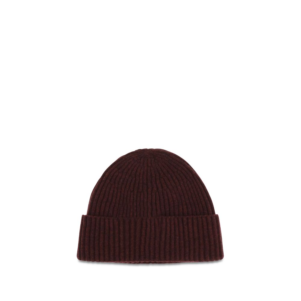 Brunello Cucinelli Bordeaux Cashmere Men's Beanie