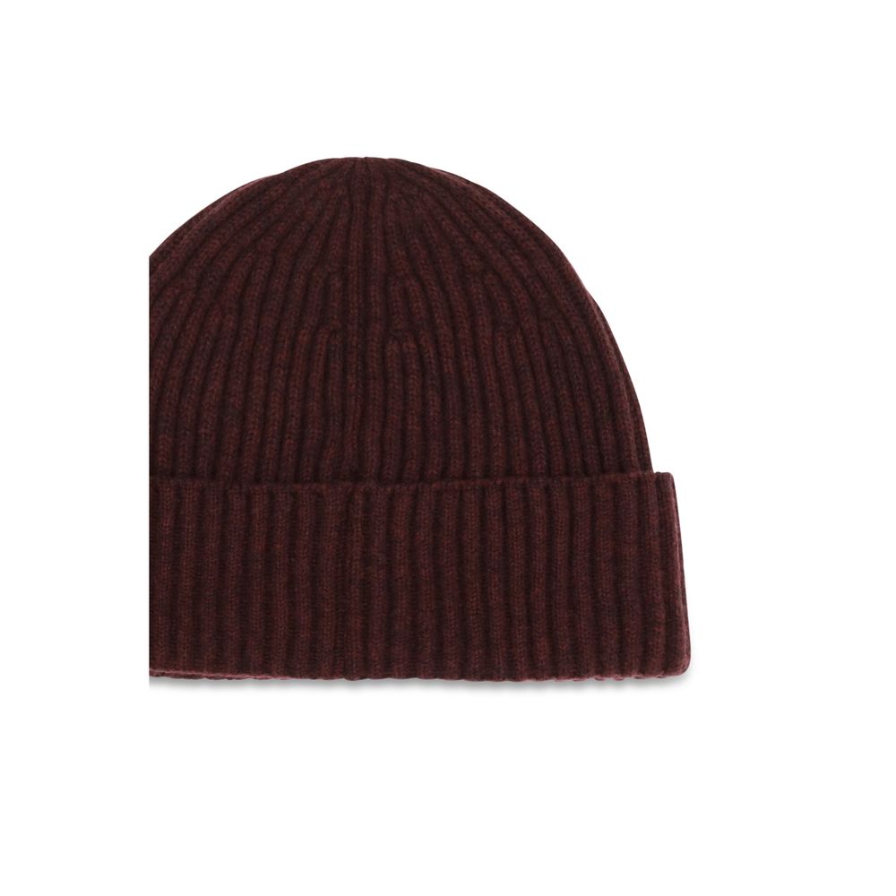 Brunello Cucinelli Bordeaux Cashmere Men's Beanie