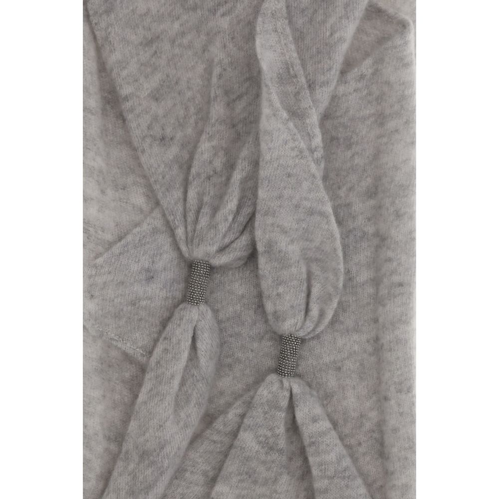 Brunello Cucinelli Gray Cashmere Women's Foulard