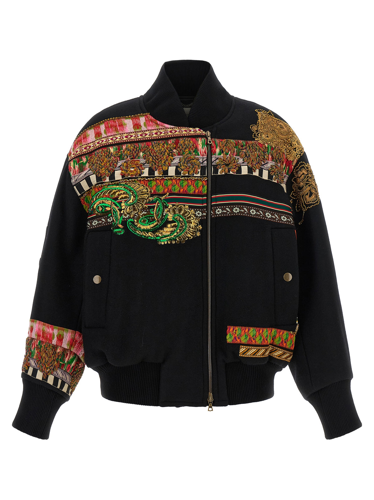 Dries Van Noten Multicolor Wool Women's Bomber