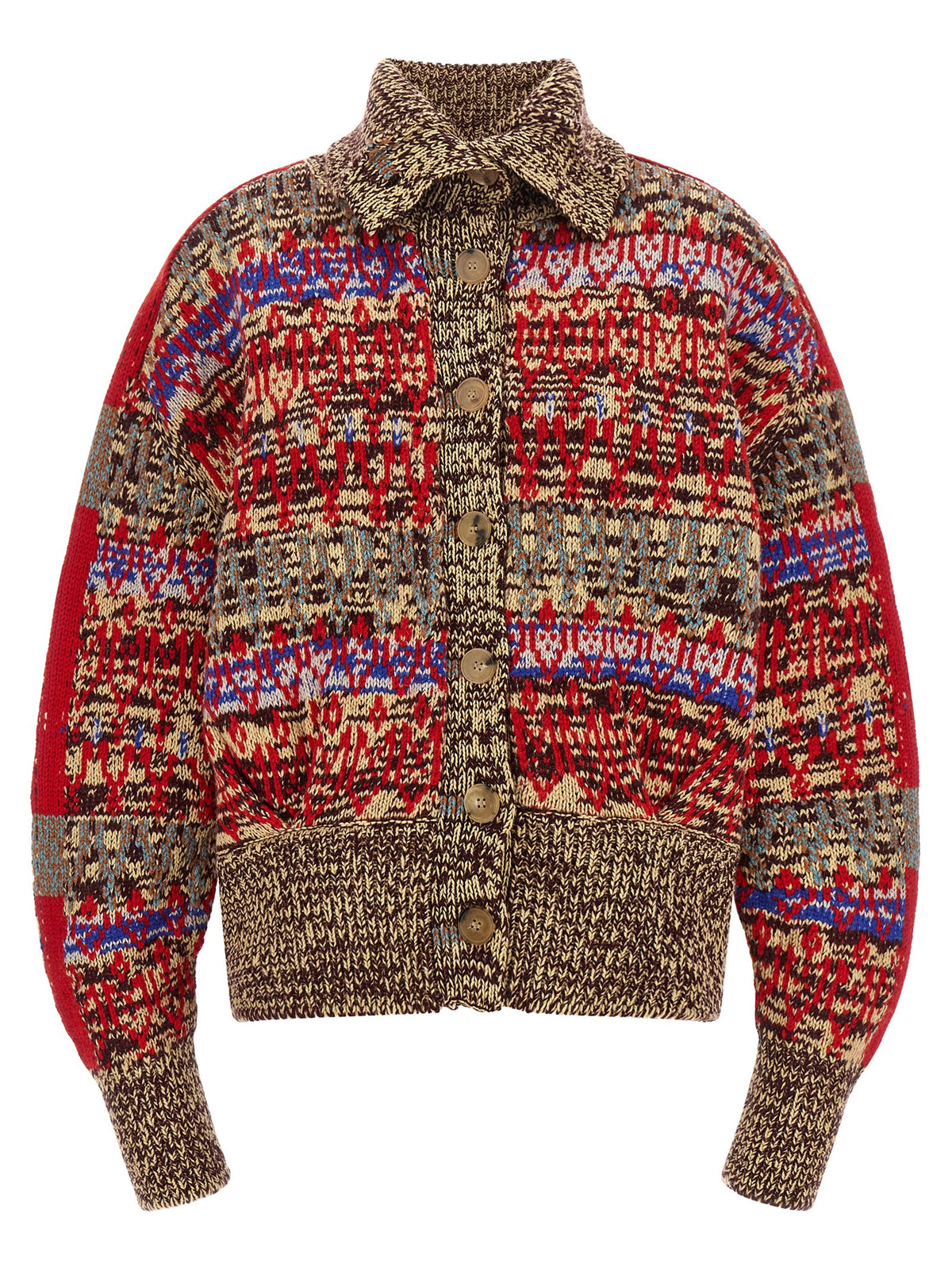 Dries Van Noten Multicolor Wool Women's Cardigan