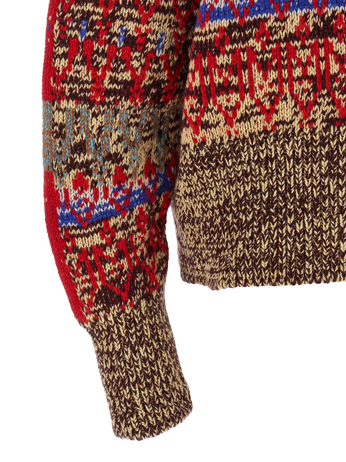Dries Van Noten Multicolor Wool Women's Cardigan