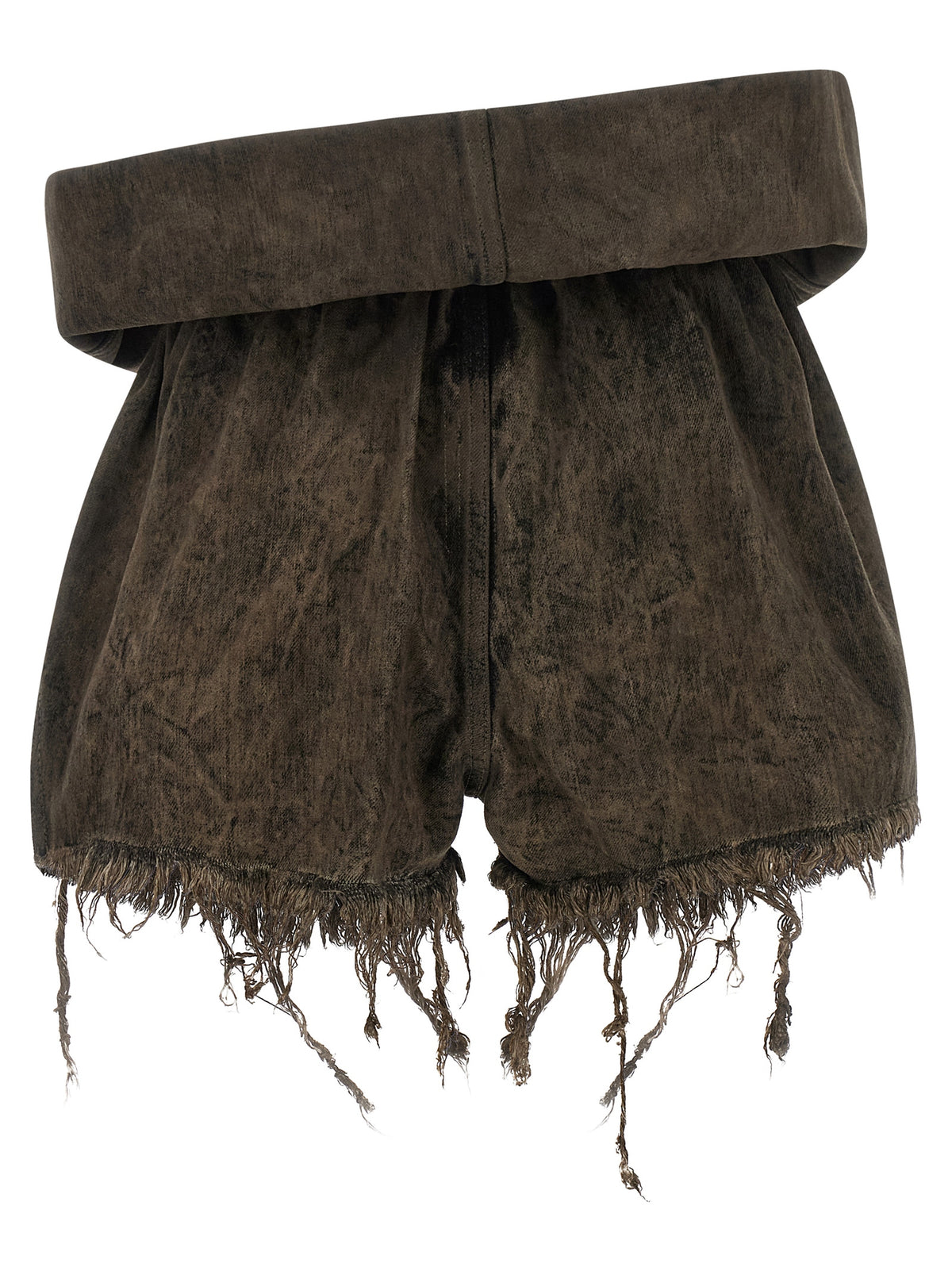 Rick Owens Gray Cotton Bermuda Women's Shorts