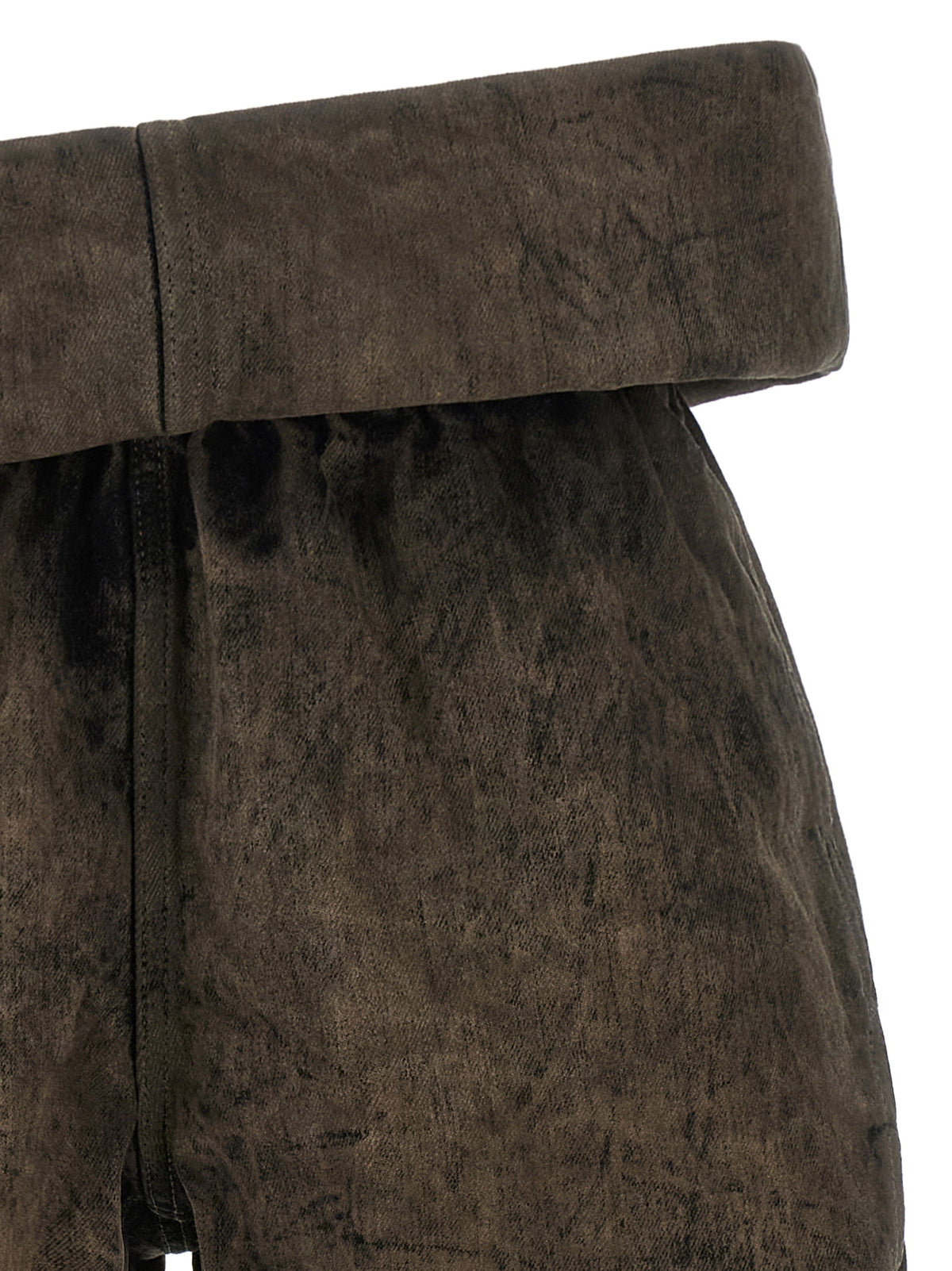 Rick Owens Gray Cotton Bermuda Women's Shorts
