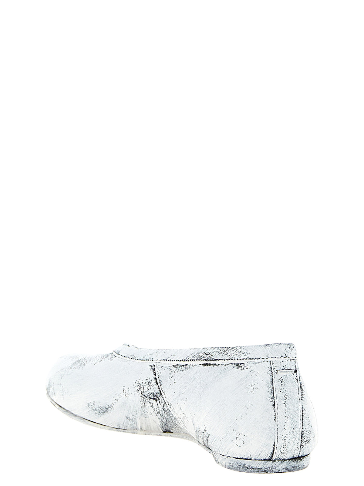 Maison Margiela White Lambskin Ballet Women's Flats