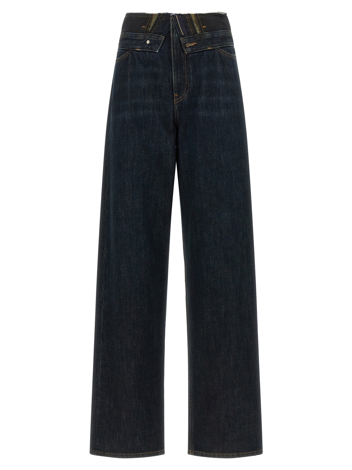 MM6 Maison Margiela Blue Cotton High-Waisted Women's Jean