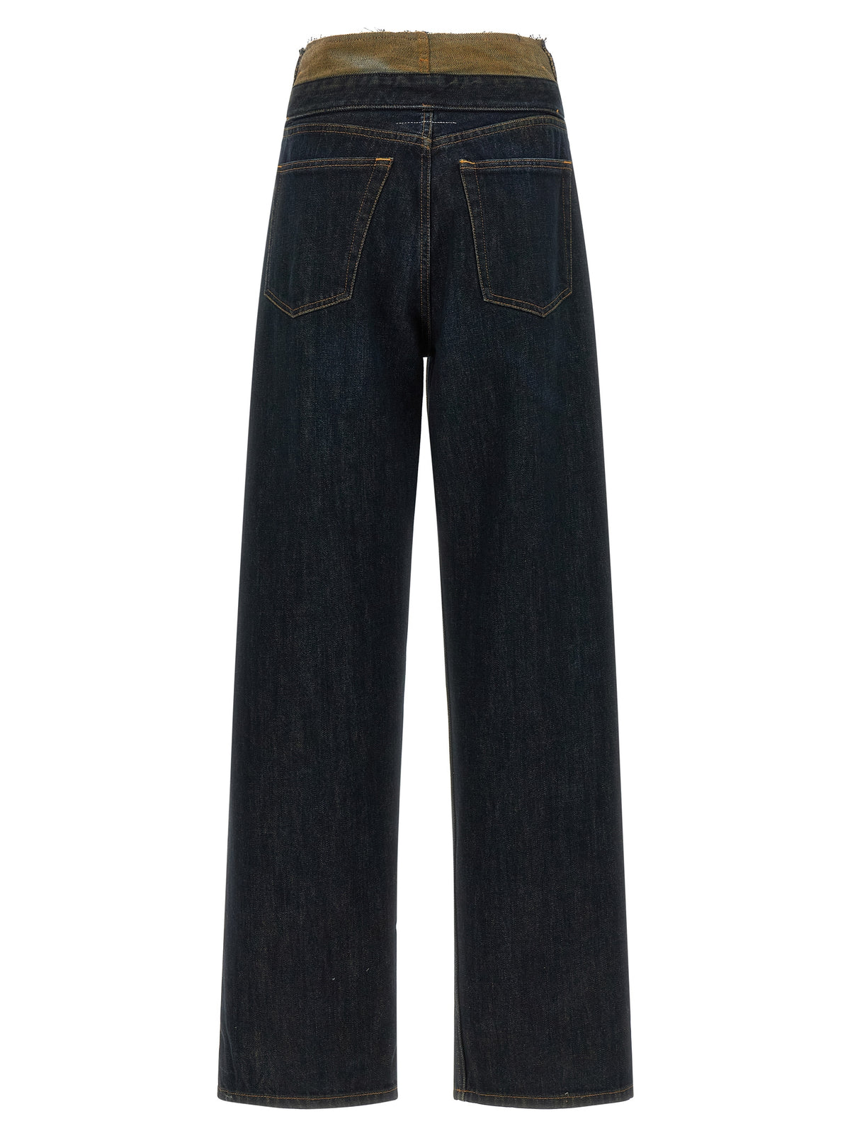MM6 Maison Margiela Blue Cotton High-Waisted Women's Jean