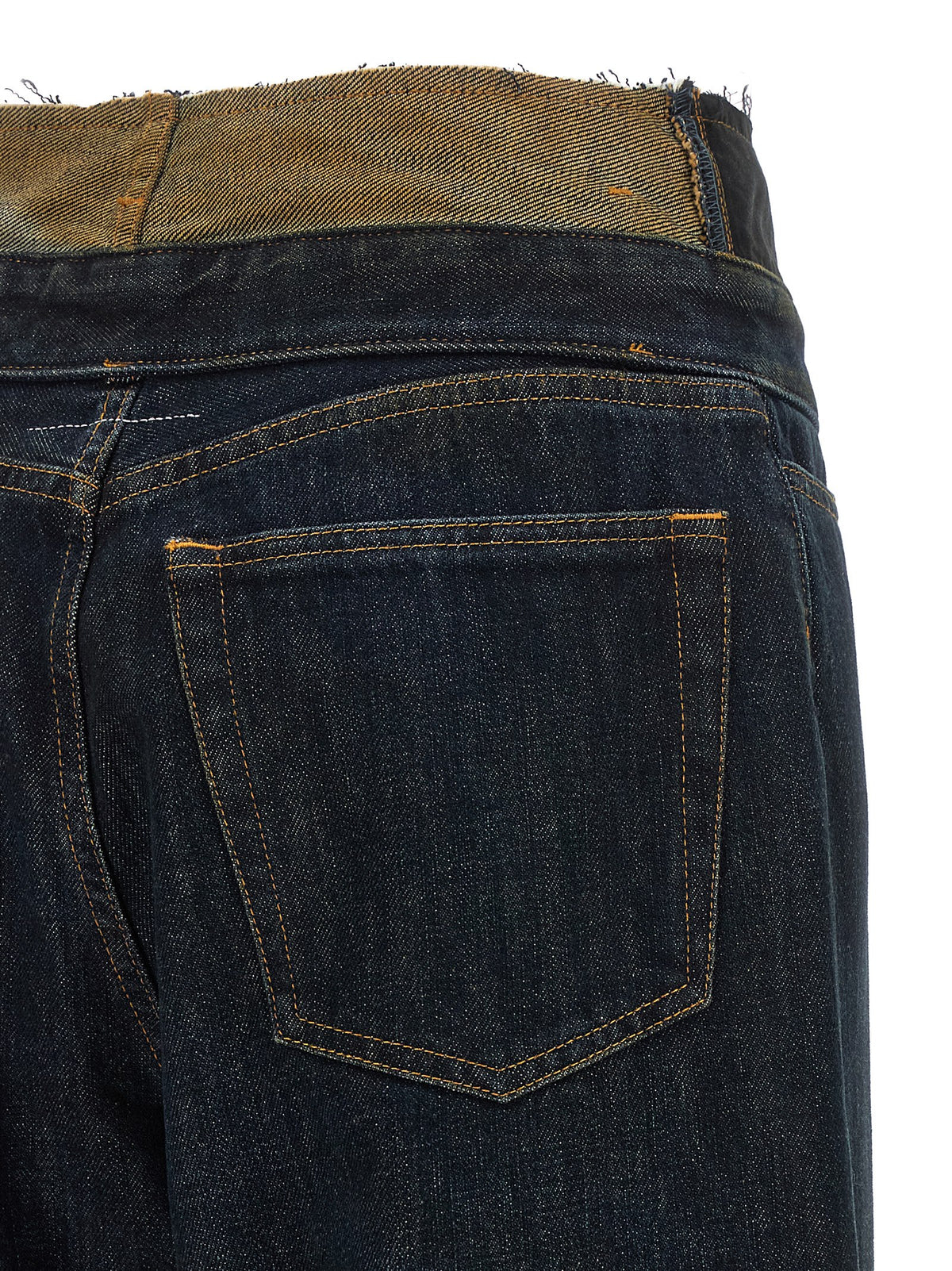 MM6 Maison Margiela Blue Cotton High-Waisted Women's Jean