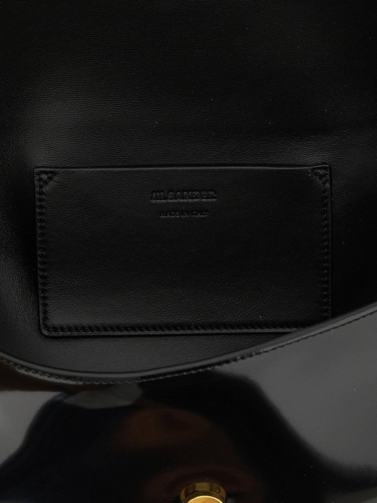 Jil Sander Black Calfskin Shoulder Women's Bag