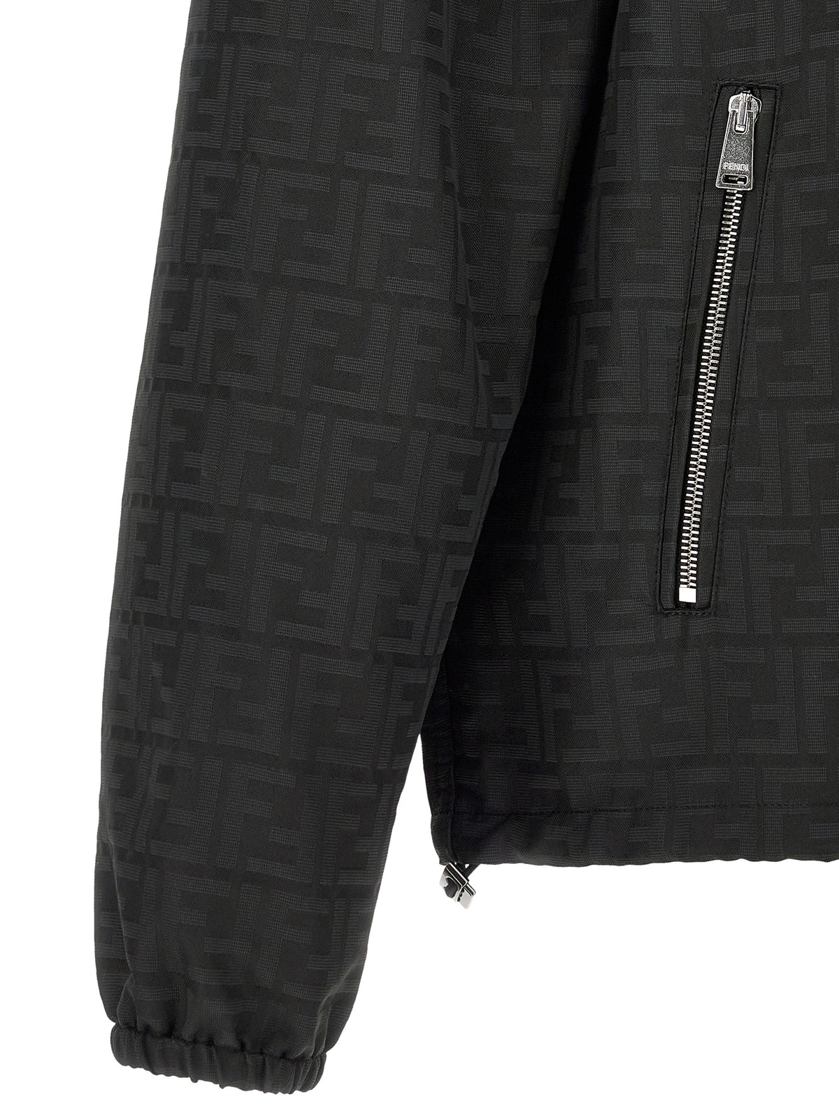 Fendi Black Polyester Shell Men's Jacket