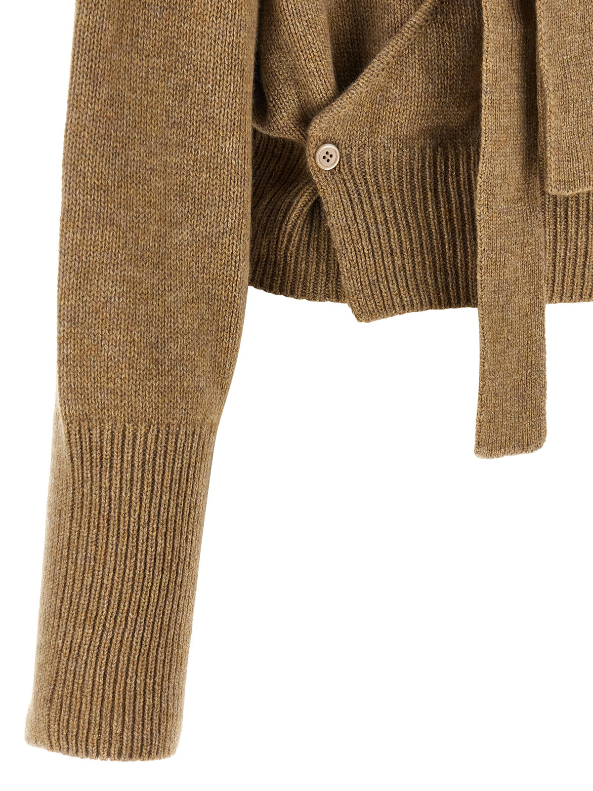 Ermanno Scervino Beige Cashmere Women's Cardigan