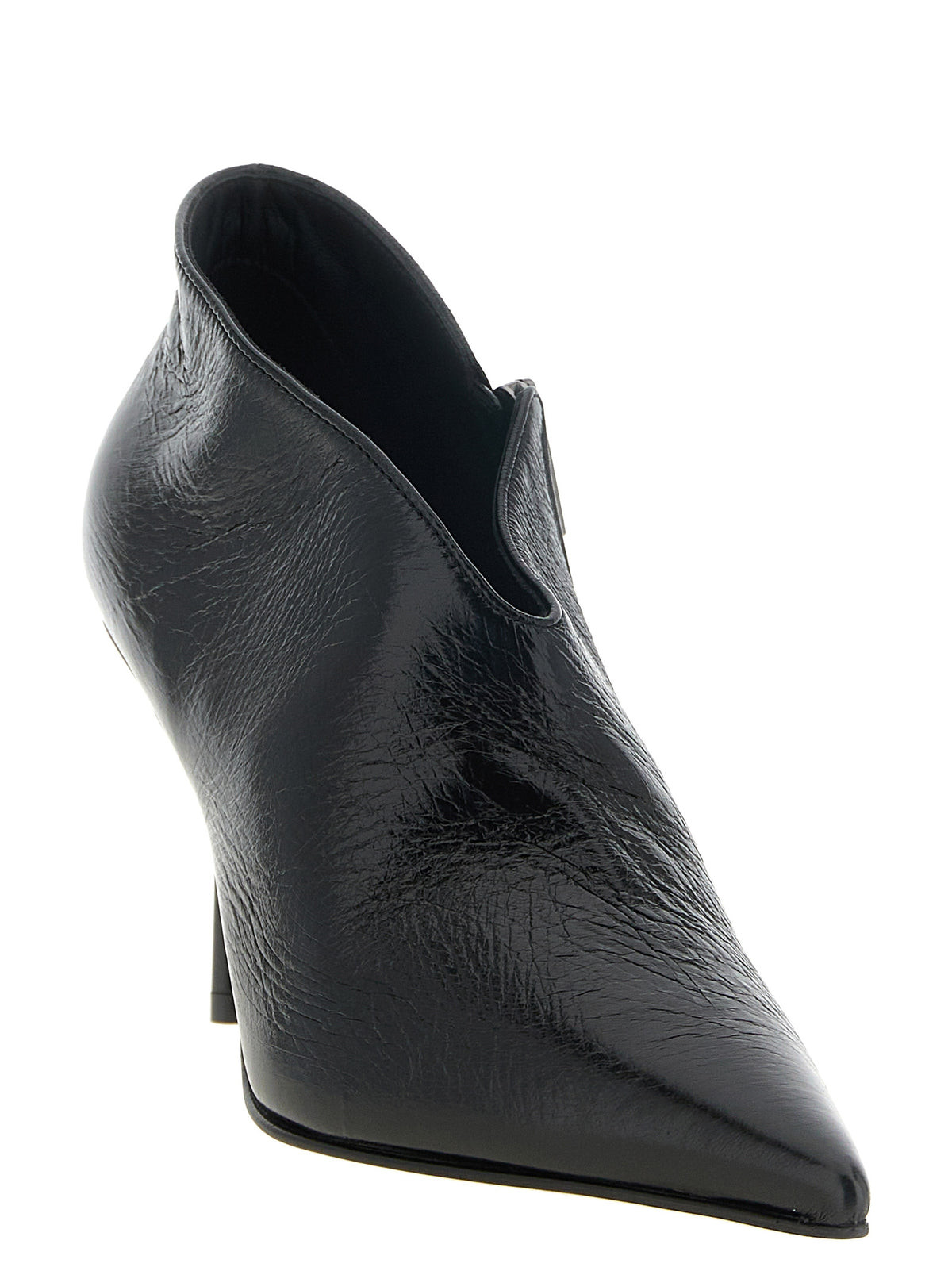 LE SILLA Black Nubuc Leather Ankle Women's Boots