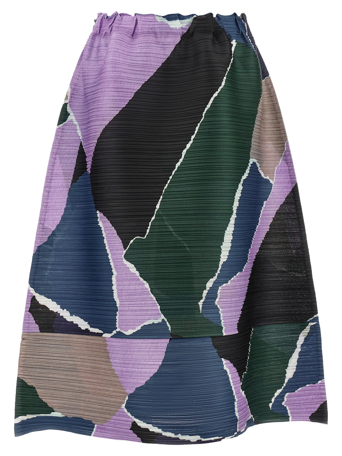 PLEATS PLEASE ISSEY MIYAKE Multicolor Polyester Midi Women's Skirt