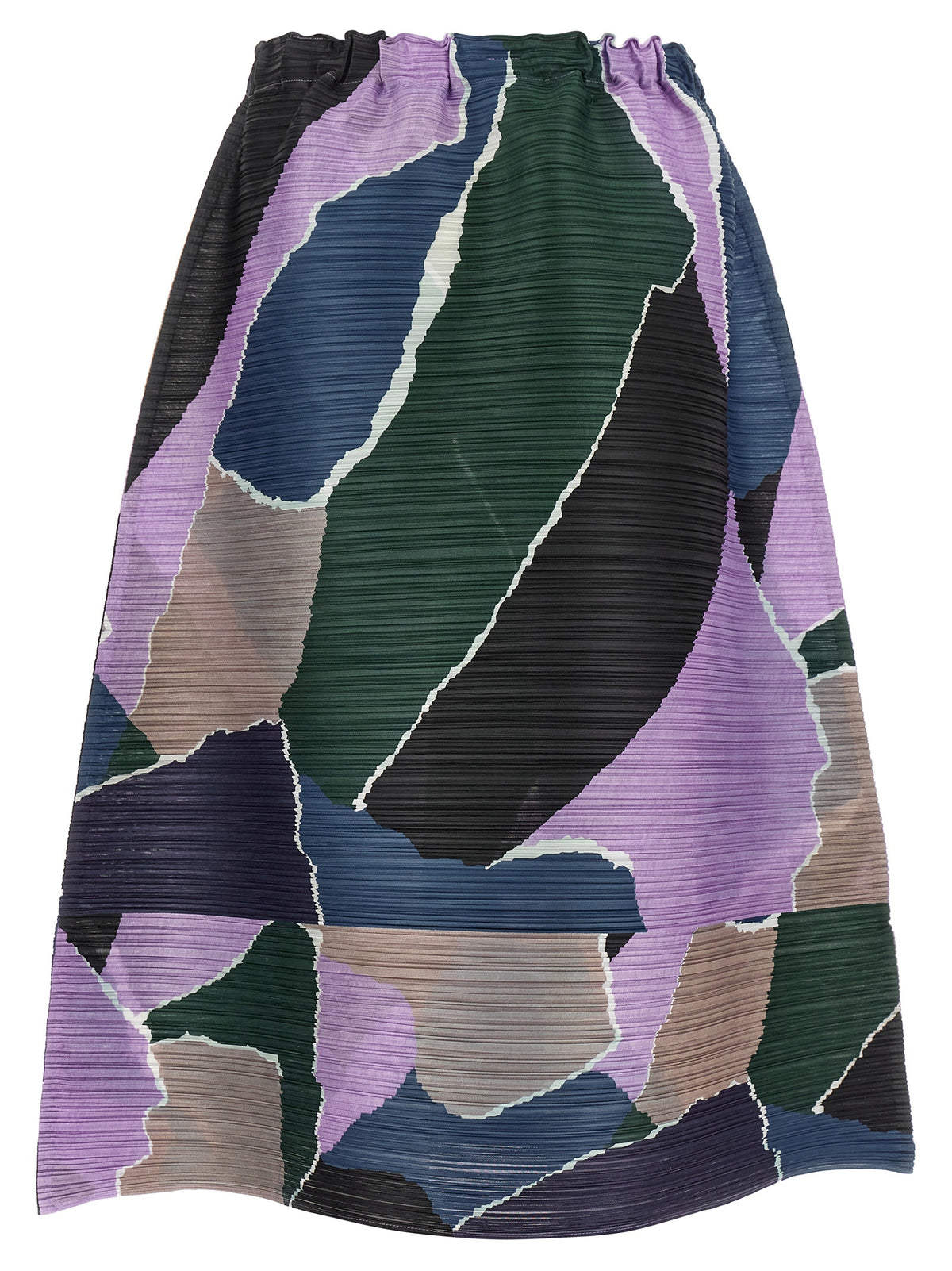 PLEATS PLEASE ISSEY MIYAKE Multicolor Polyester Midi Women's Skirt