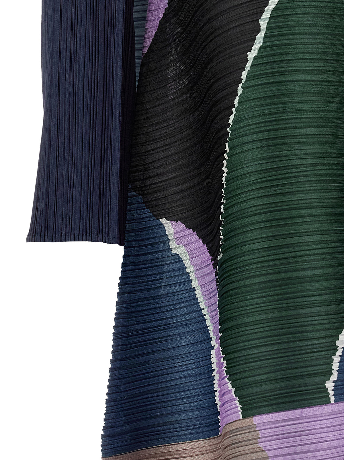 PLEATS PLEASE ISSEY MIYAKE Multicolor Polyester Midi Women's Dress