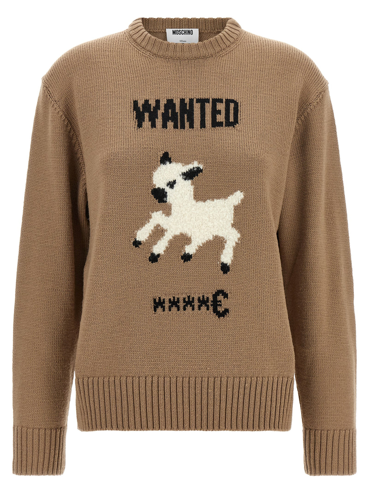 Moschino Beige Virgin Wool Women's Cardigan