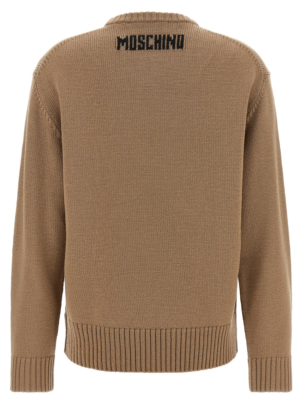 Moschino Beige Virgin Wool Women's Cardigan