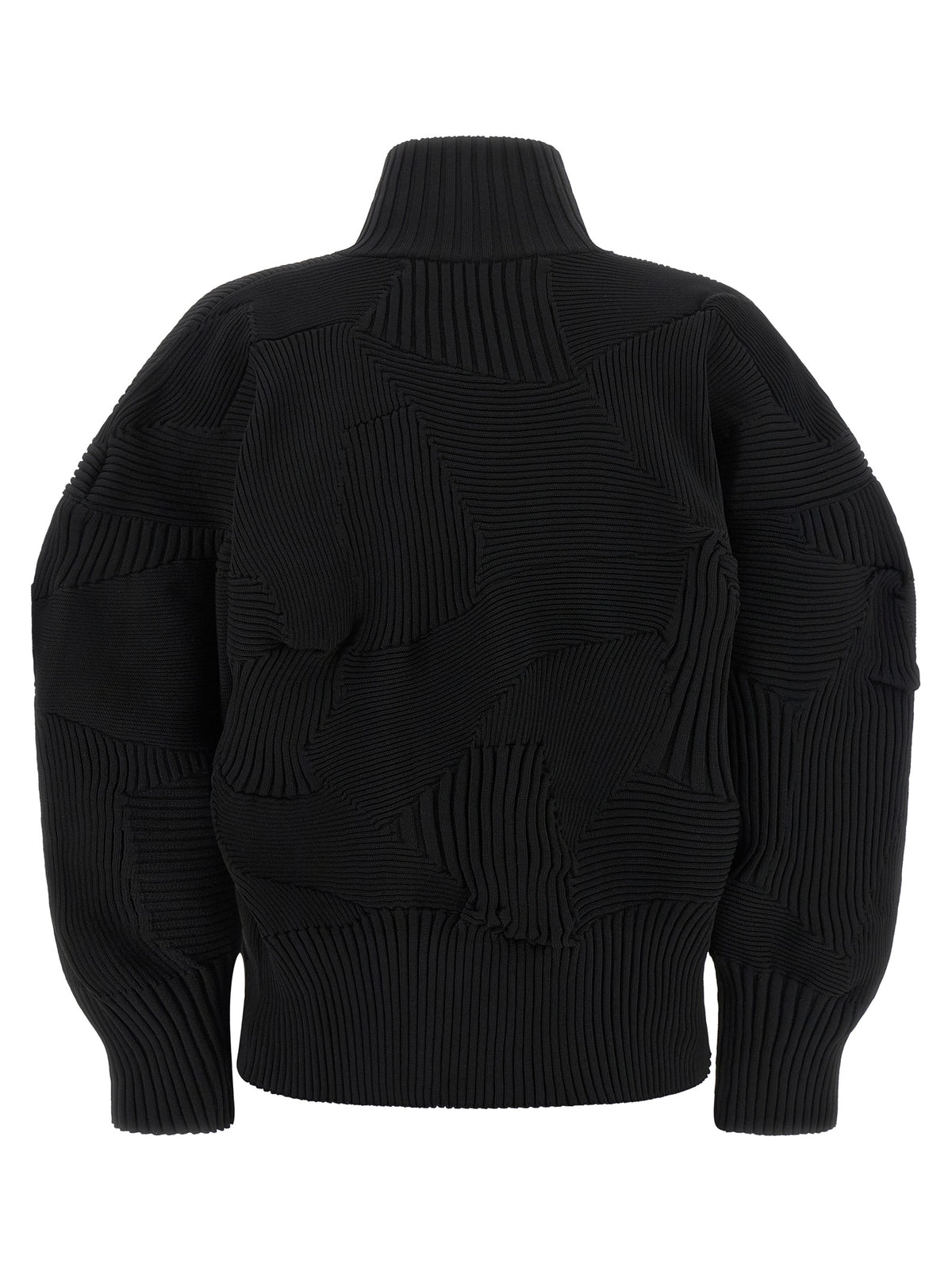 Issey Miyake Black Polyester Full-Length Women's Jacket