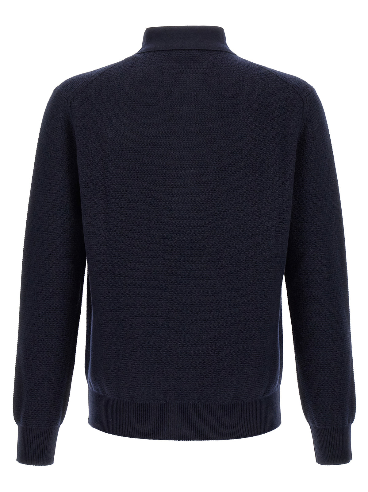 ZEGNA Blue Cashmere Polo Men's Shirt