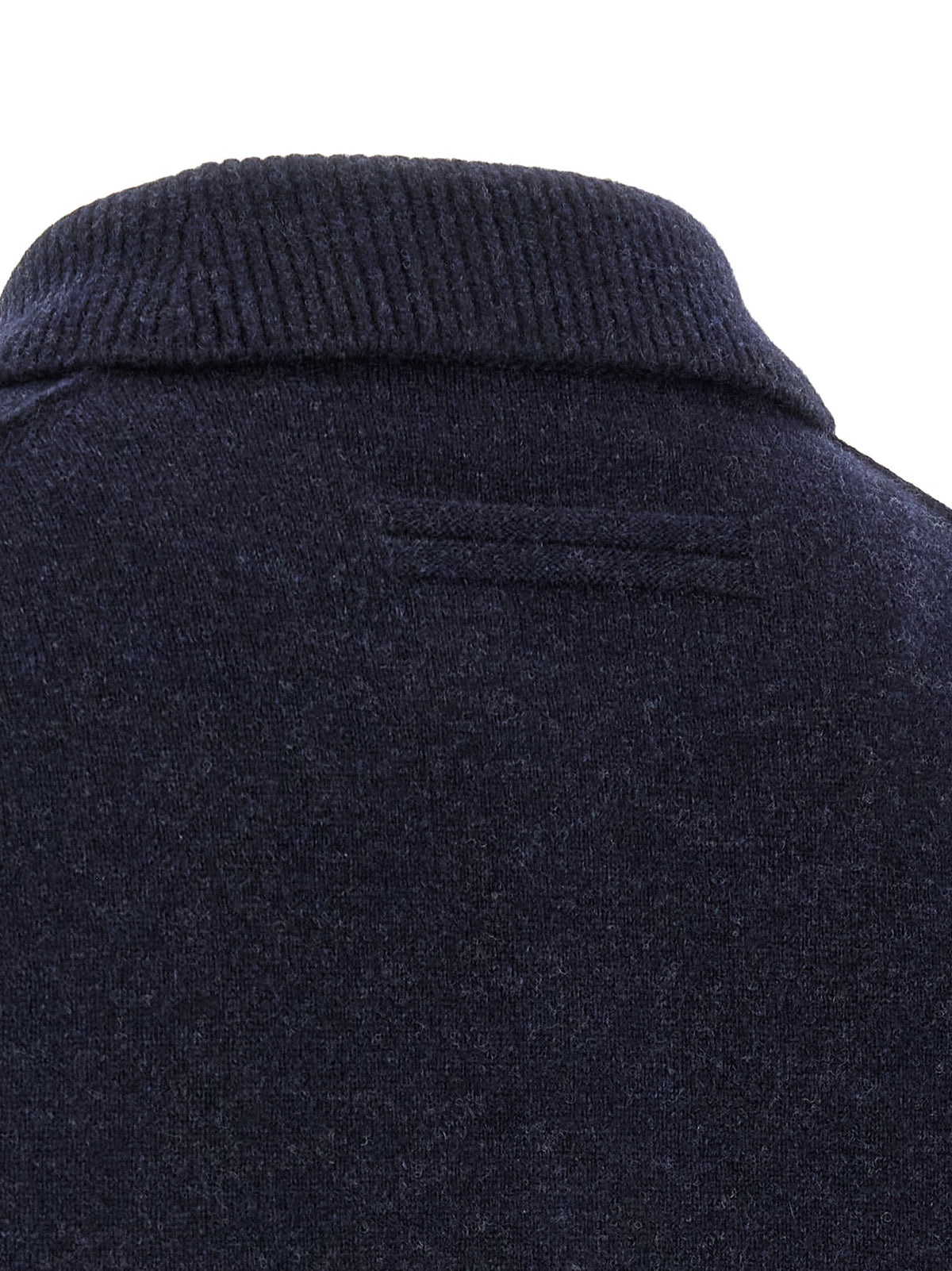 ZEGNA Blue Wool Polo Men's Shirt