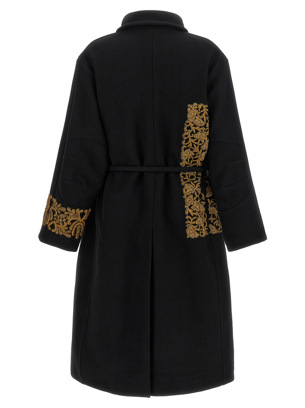 Dries Van Noten Black Wool Women's Coat