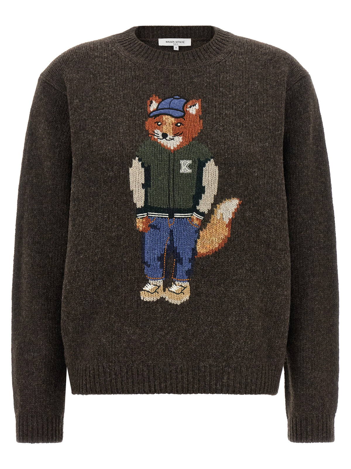 Maison Kitsuné Brown Wool Women's Cardigan