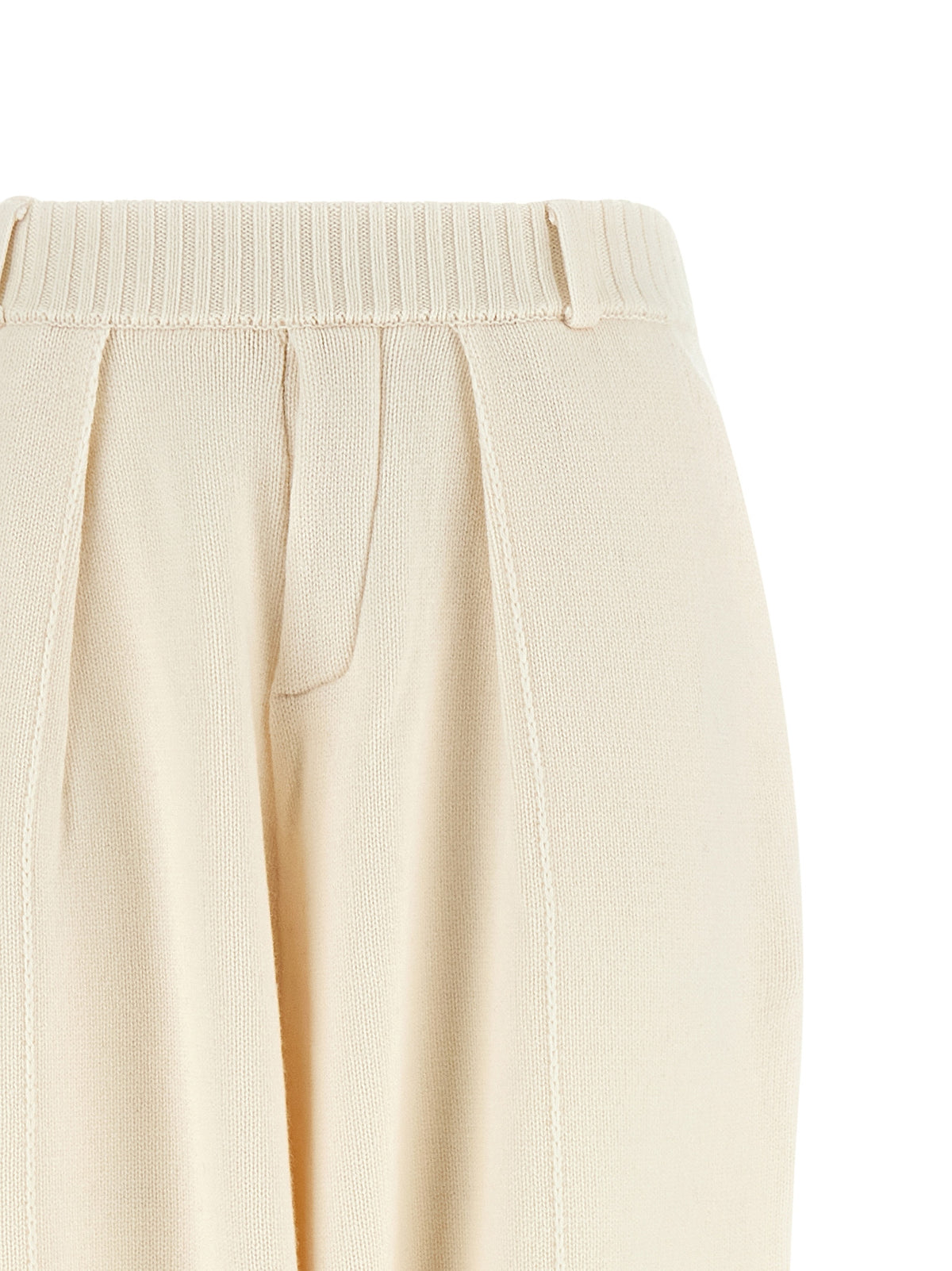 Coperni White Wool Casual Women's Pants