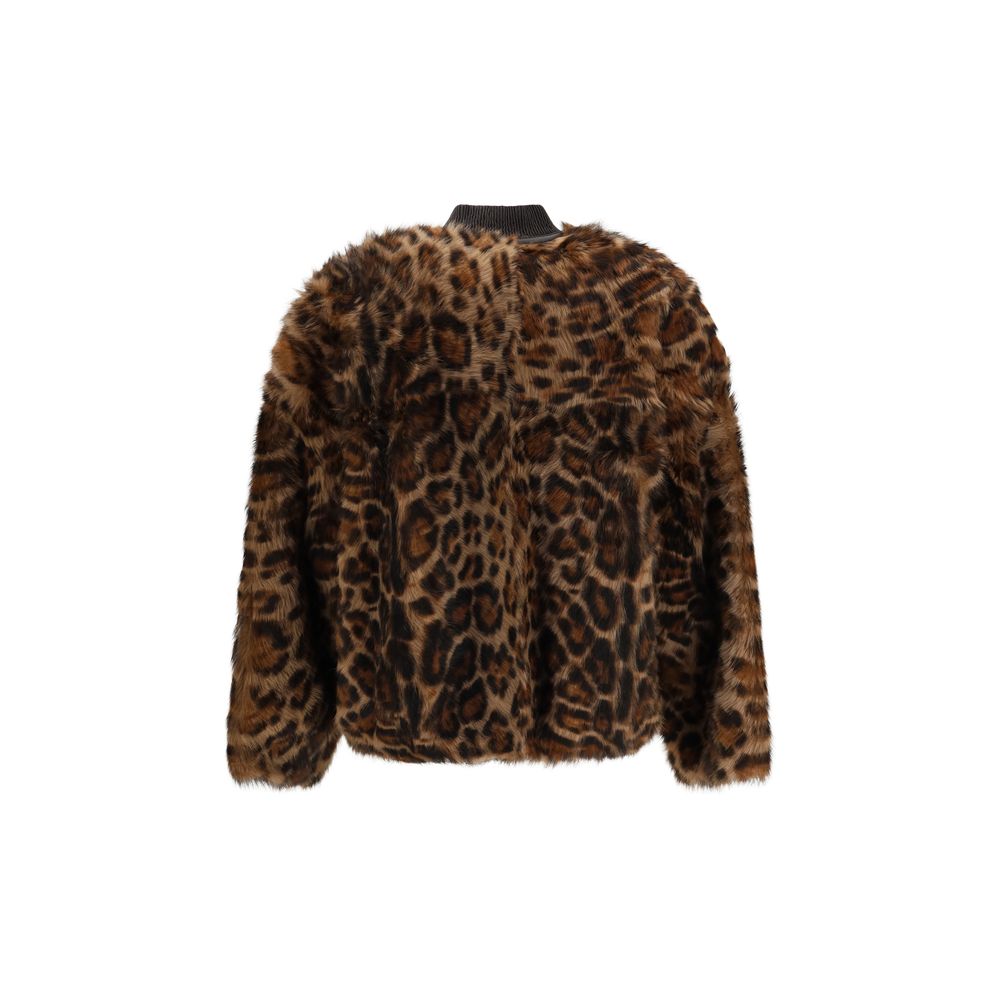 Arma Brown Lamb Ovis Aries Women's Bomber