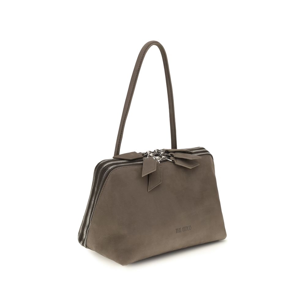 The Attico Gray Calf Leather Bos Taurus Shoulder Women's Bag