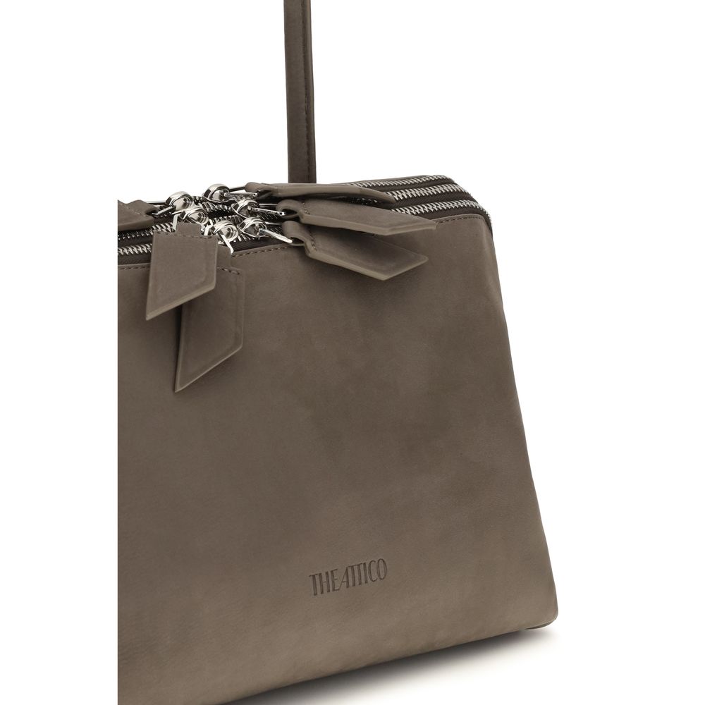 The Attico Gray Calf Leather Bos Taurus Shoulder Women's Bag