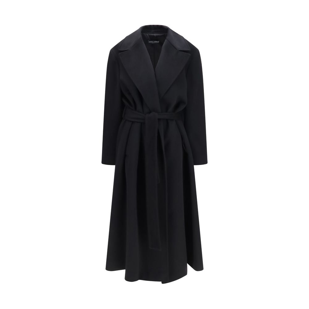 Dolce & Gabbana Black Wool Oves Aries Women's Coat