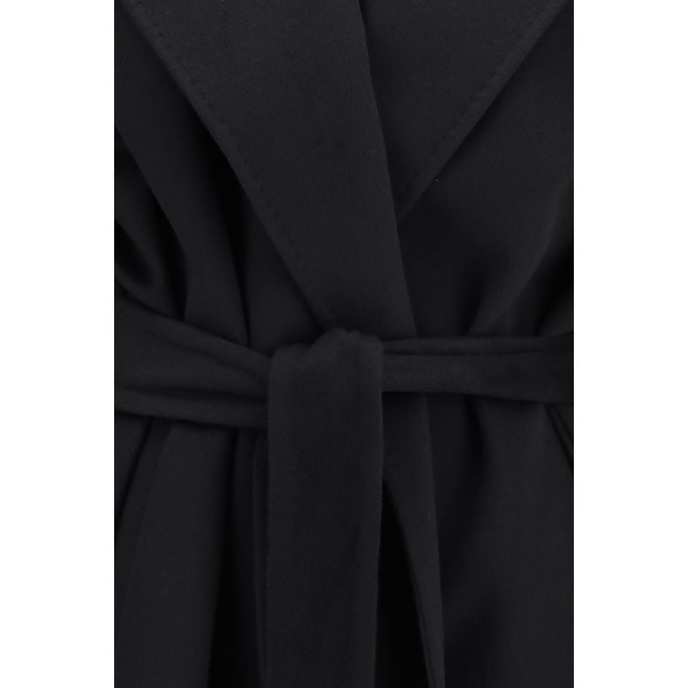 Dolce & Gabbana Black Wool Oves Aries Women's Coat