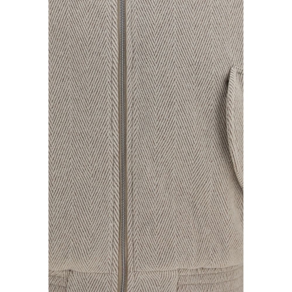 Jacquemus Beige Wool Oves Aries Men's Bomber