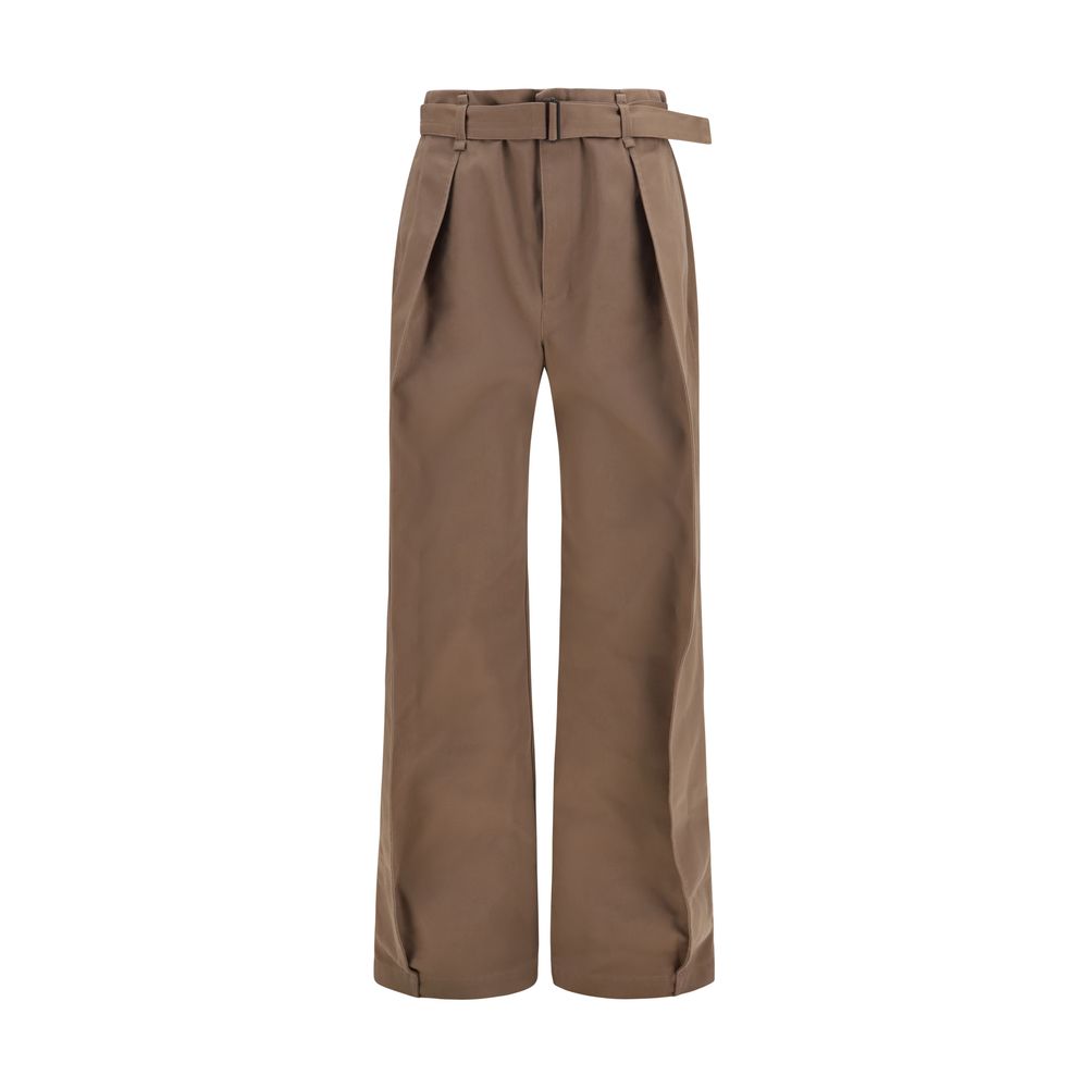 Lemaire Brown Polyester Casual Women's Pants