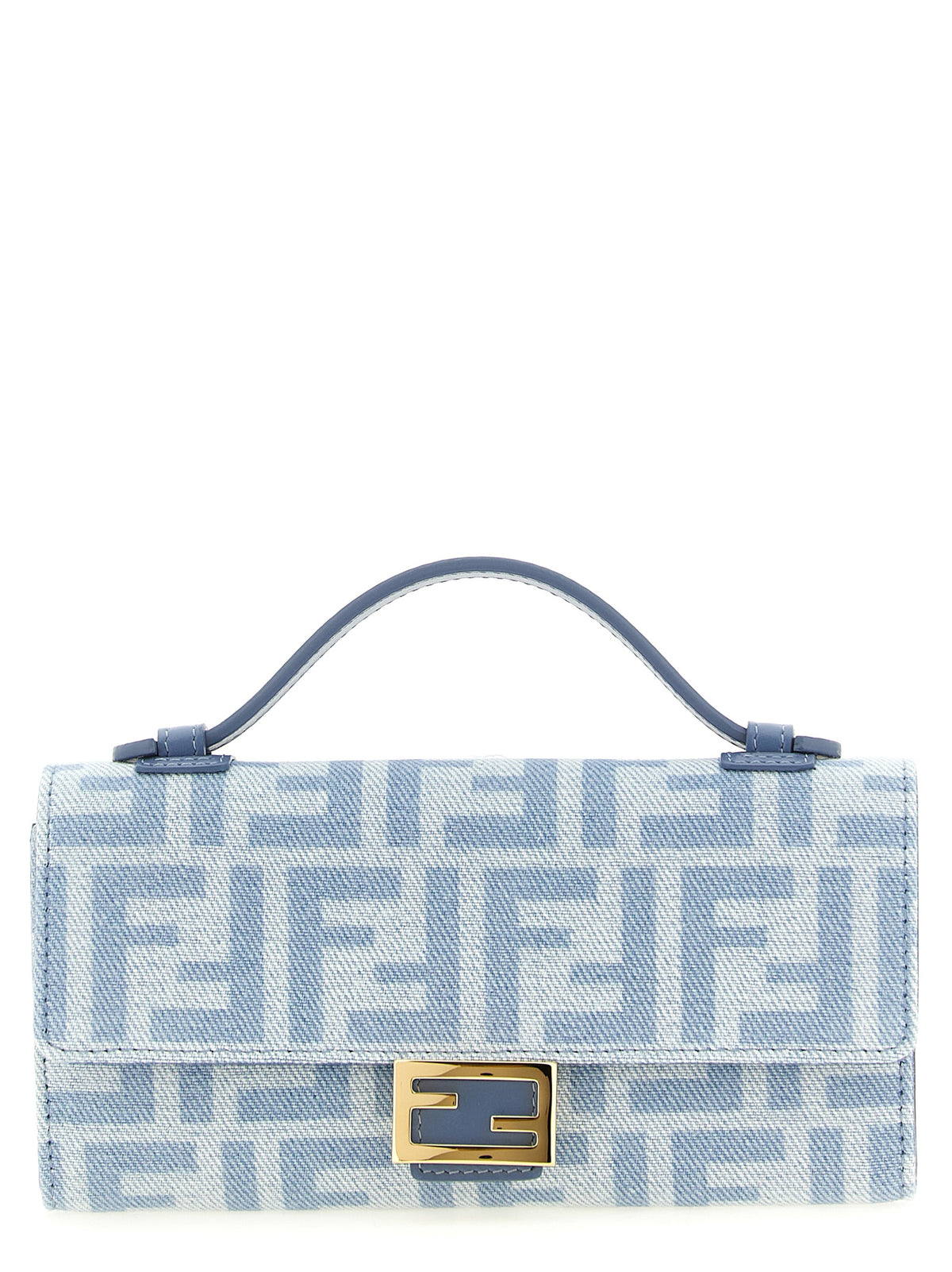 Fendi Blue Cotton Women's Cardholder