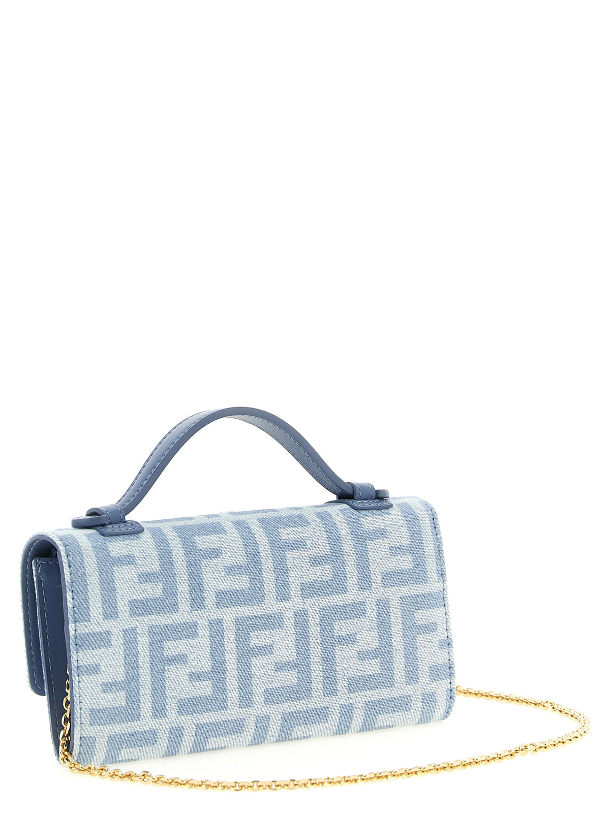 Fendi Blue Cotton Women's Cardholder