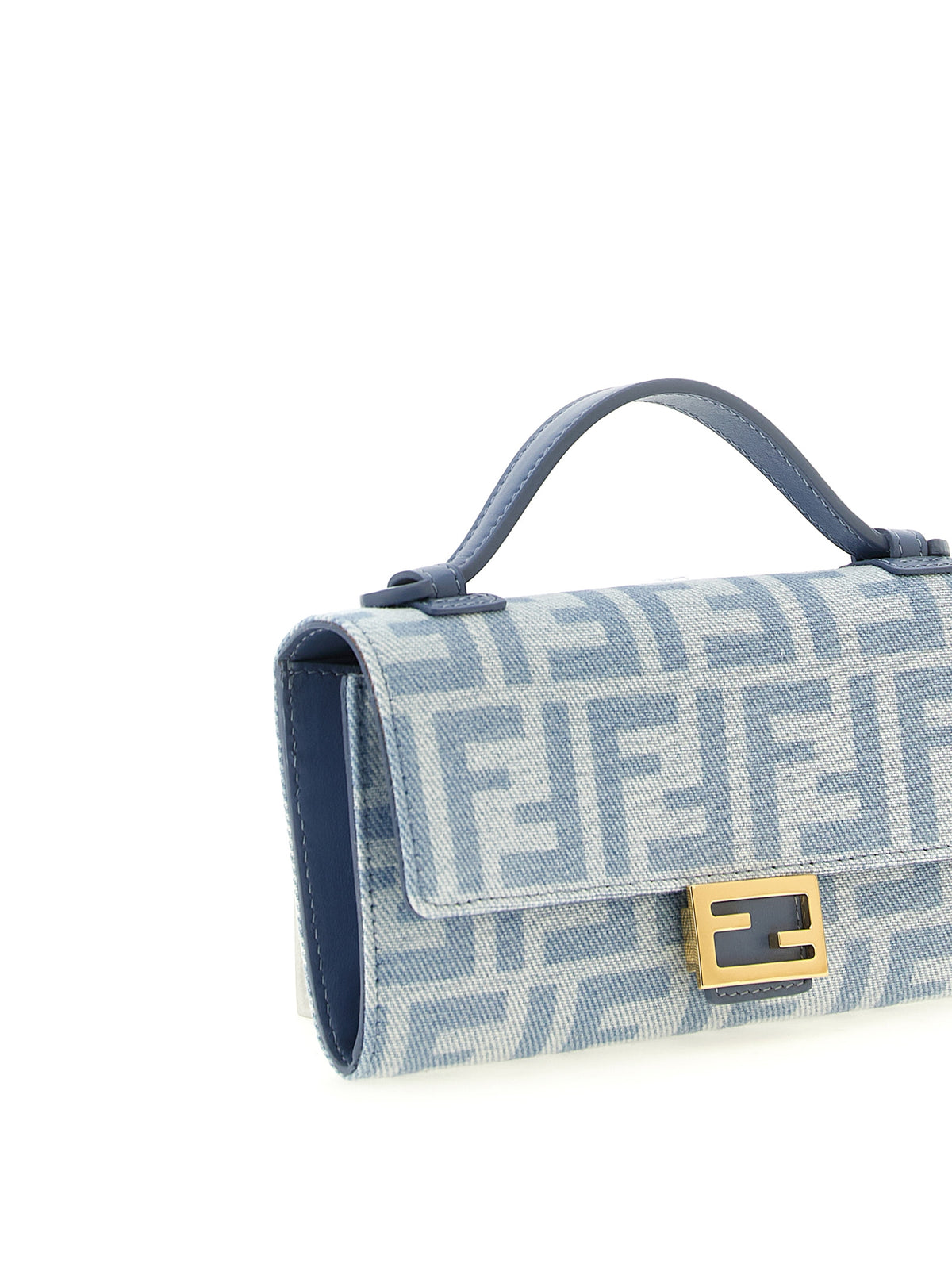 Fendi Blue Cotton Women's Cardholder