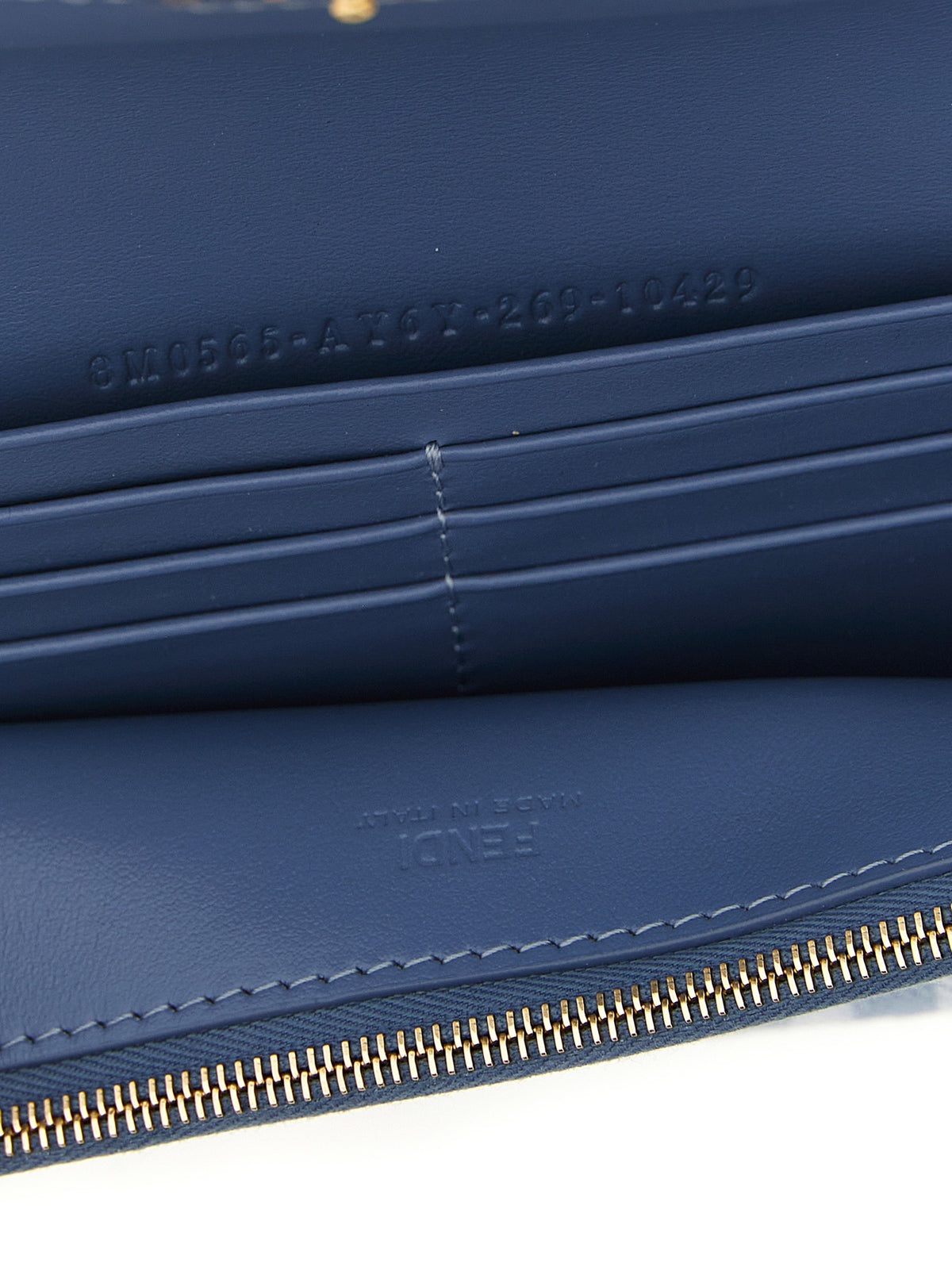 Fendi Blue Cotton Women's Cardholder