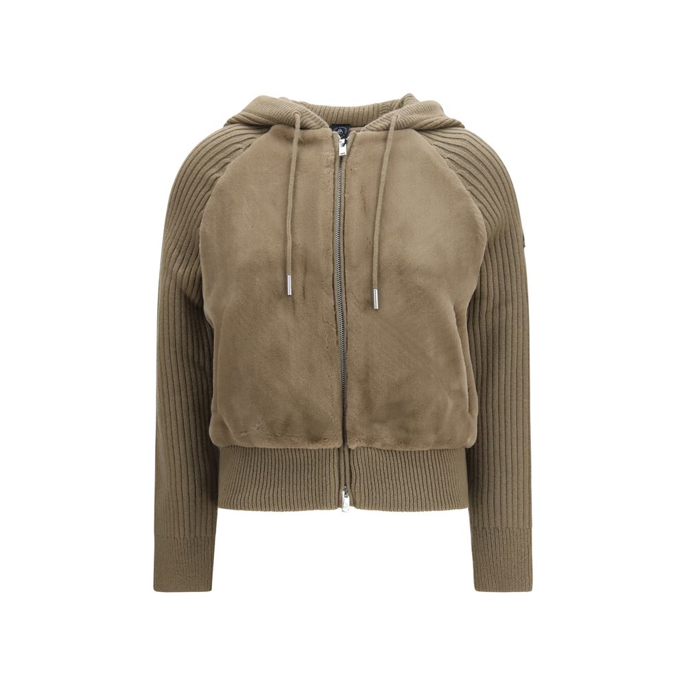 Moose Knuckles Brown Wool Oves Aries Women's Hoodie