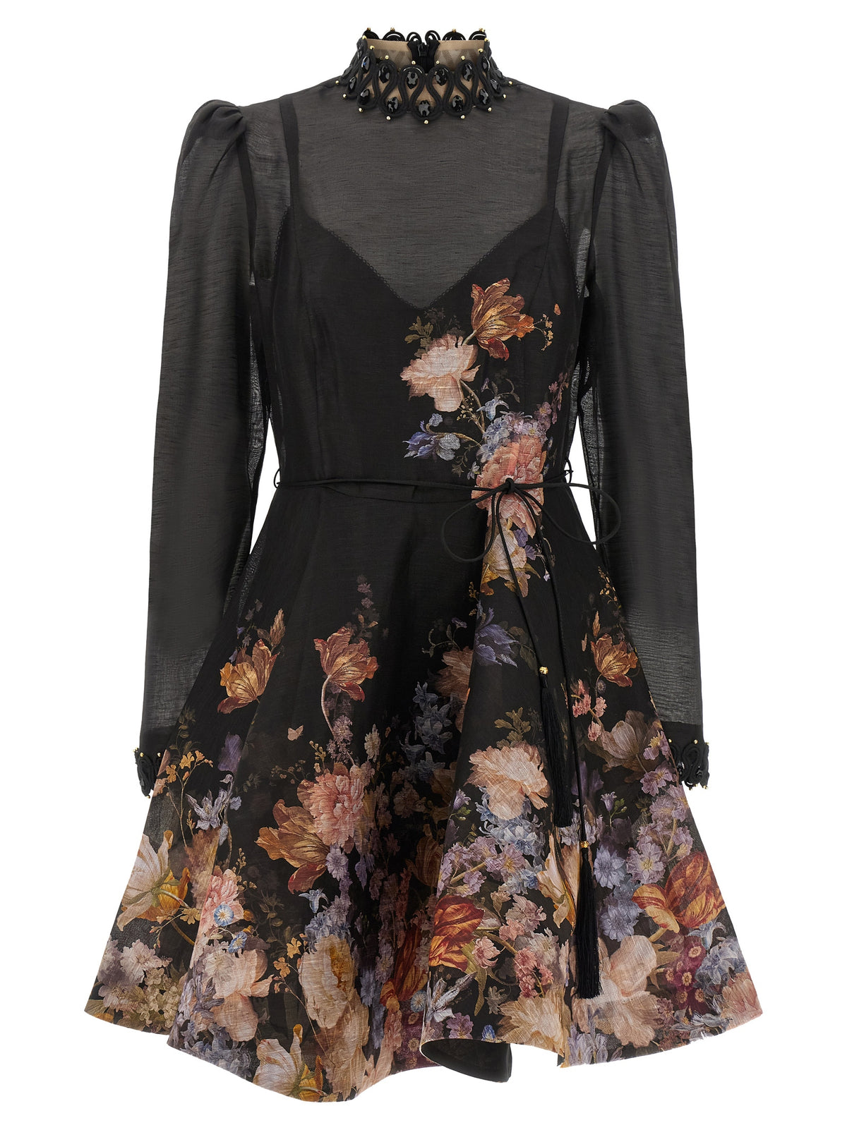 Zimmermann Multicolor Linen Short Women's Dress