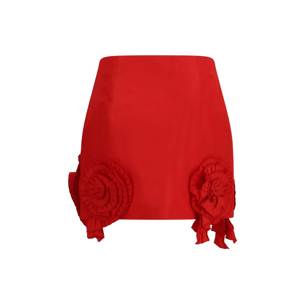 Blumarine Red Polyester Mini Women's Skirt