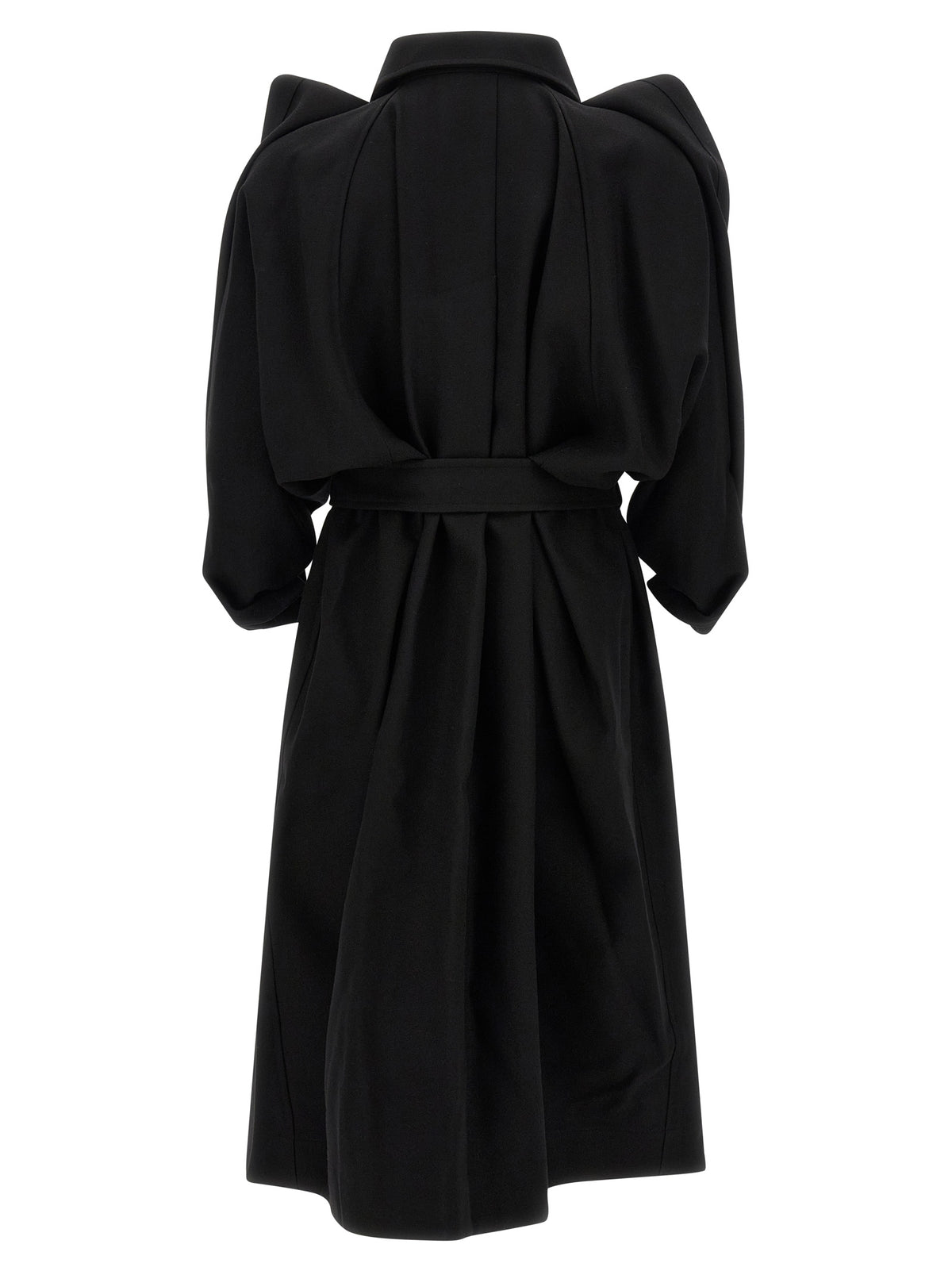 Issey Miyake Black Wool Women's Coat