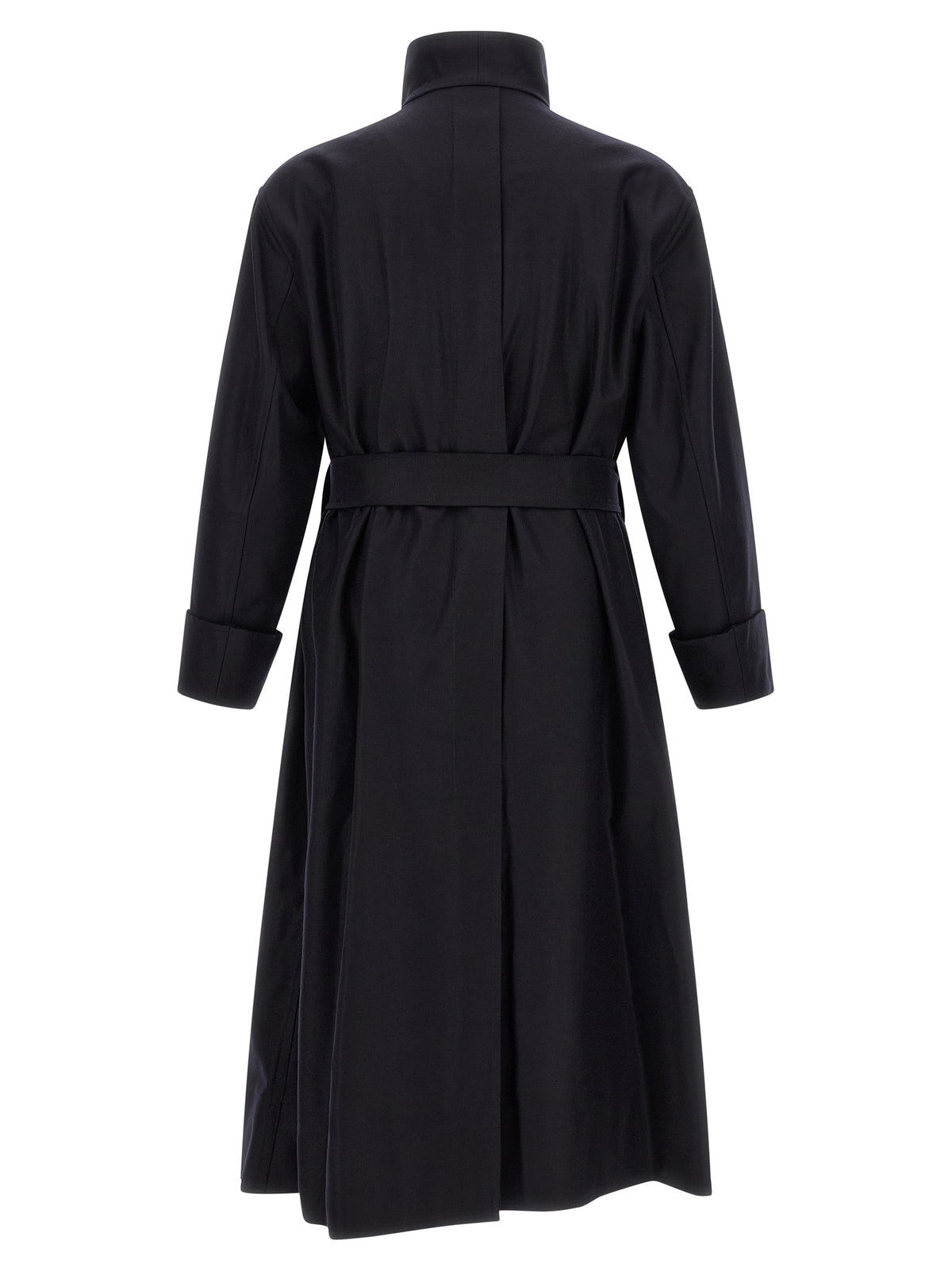 Issey Miyake Black Wool Women's Coat