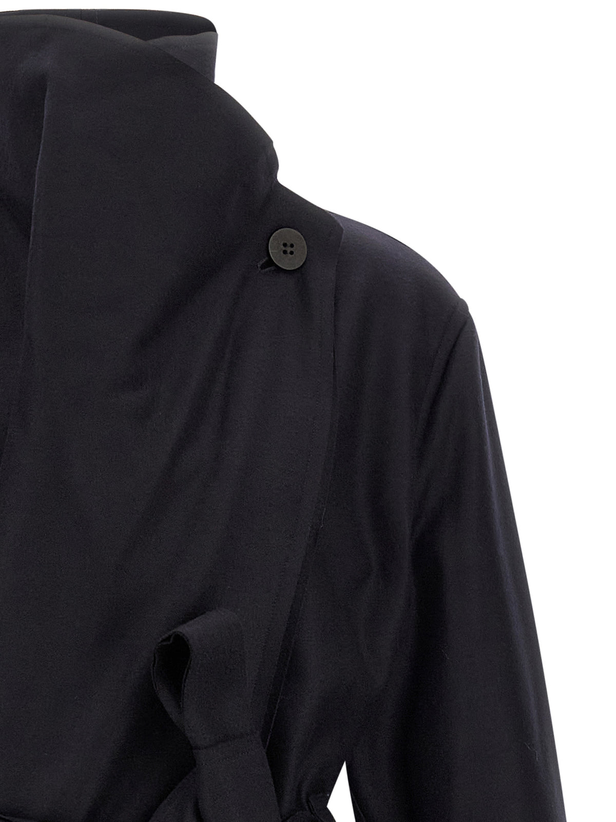 Issey Miyake Black Wool Women's Coat