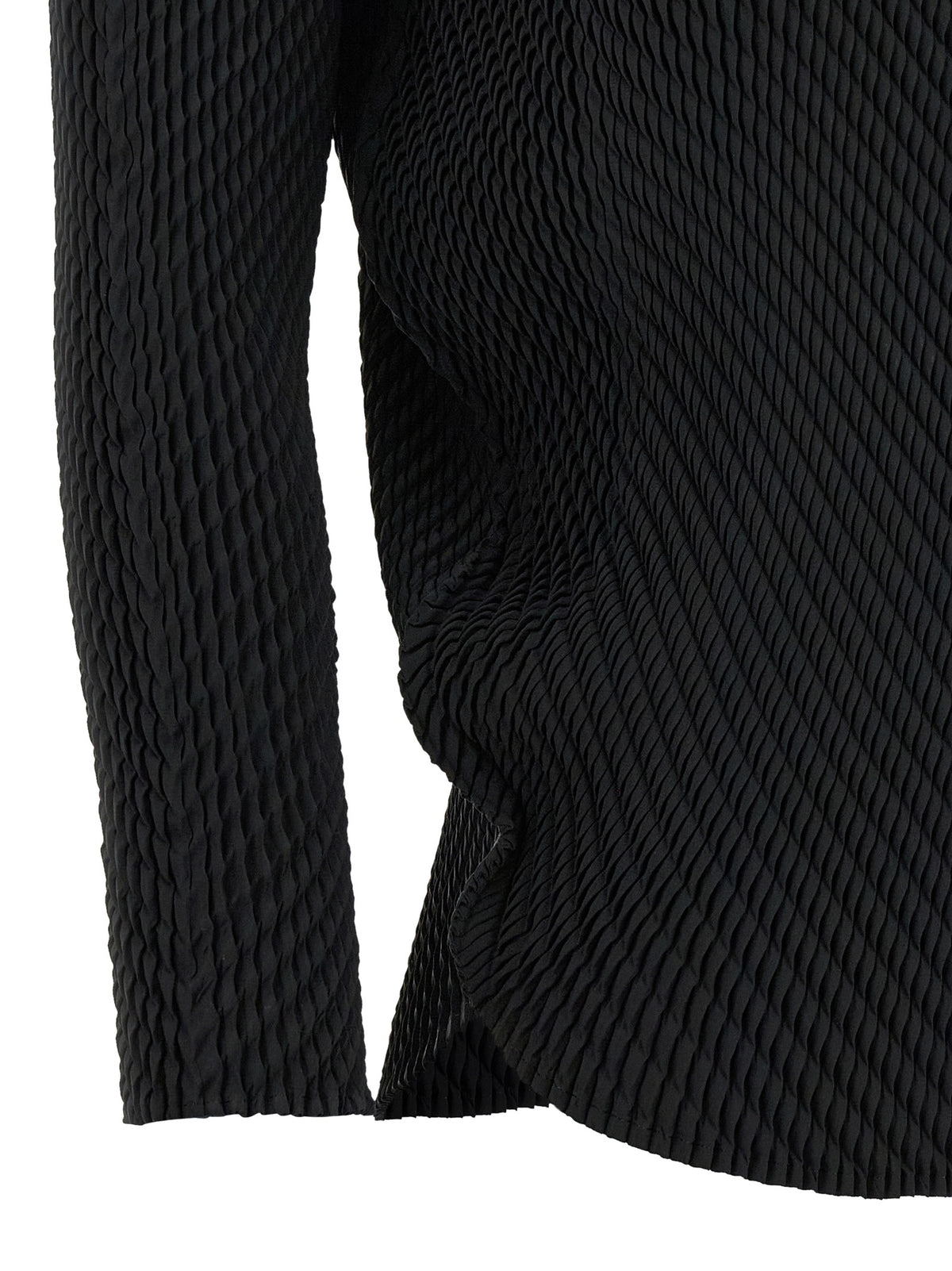 Issey Miyake Black Polyester Women's Shirt