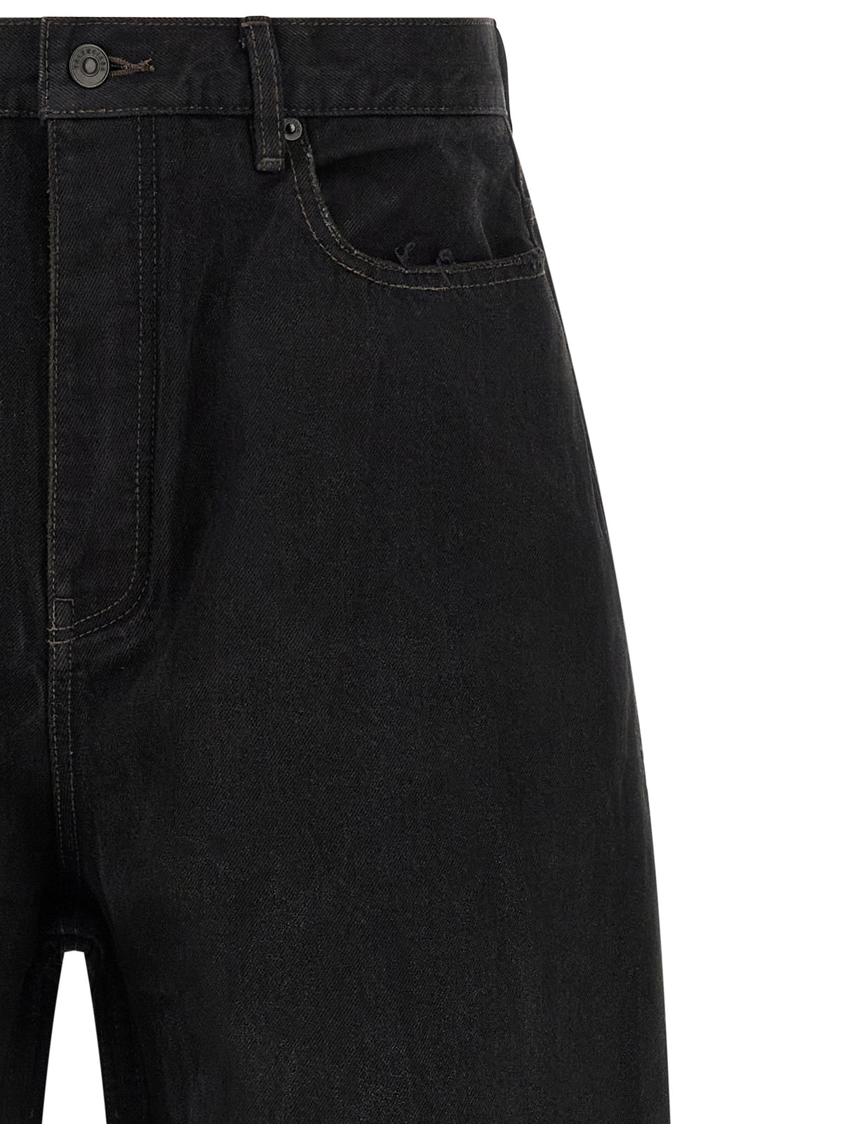 Balenciaga Black Cotton Jeans Men's Denim