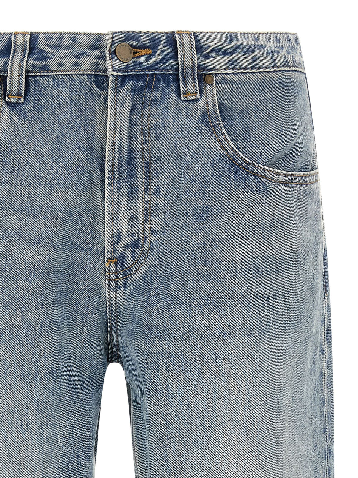 Entire Studios Blue Cotton Straight-Leg Men's Jeans