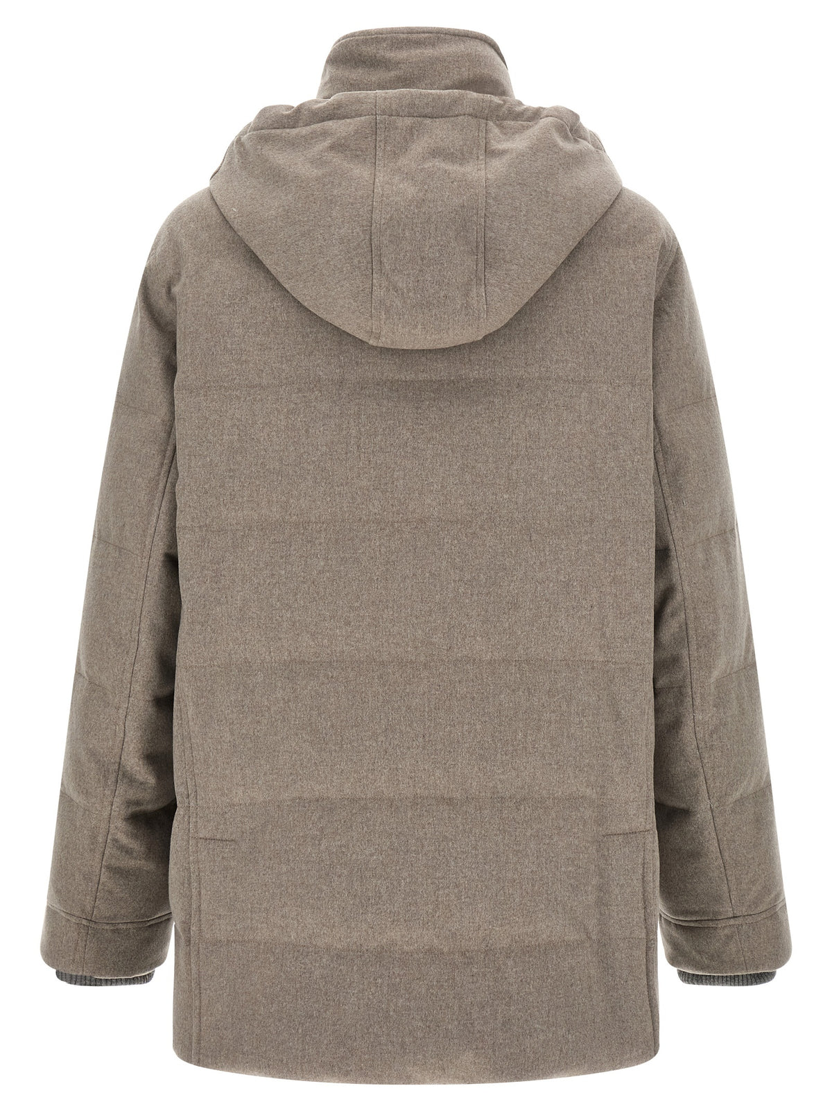 Brunello Cucinelli Beige Wool Men's Parka