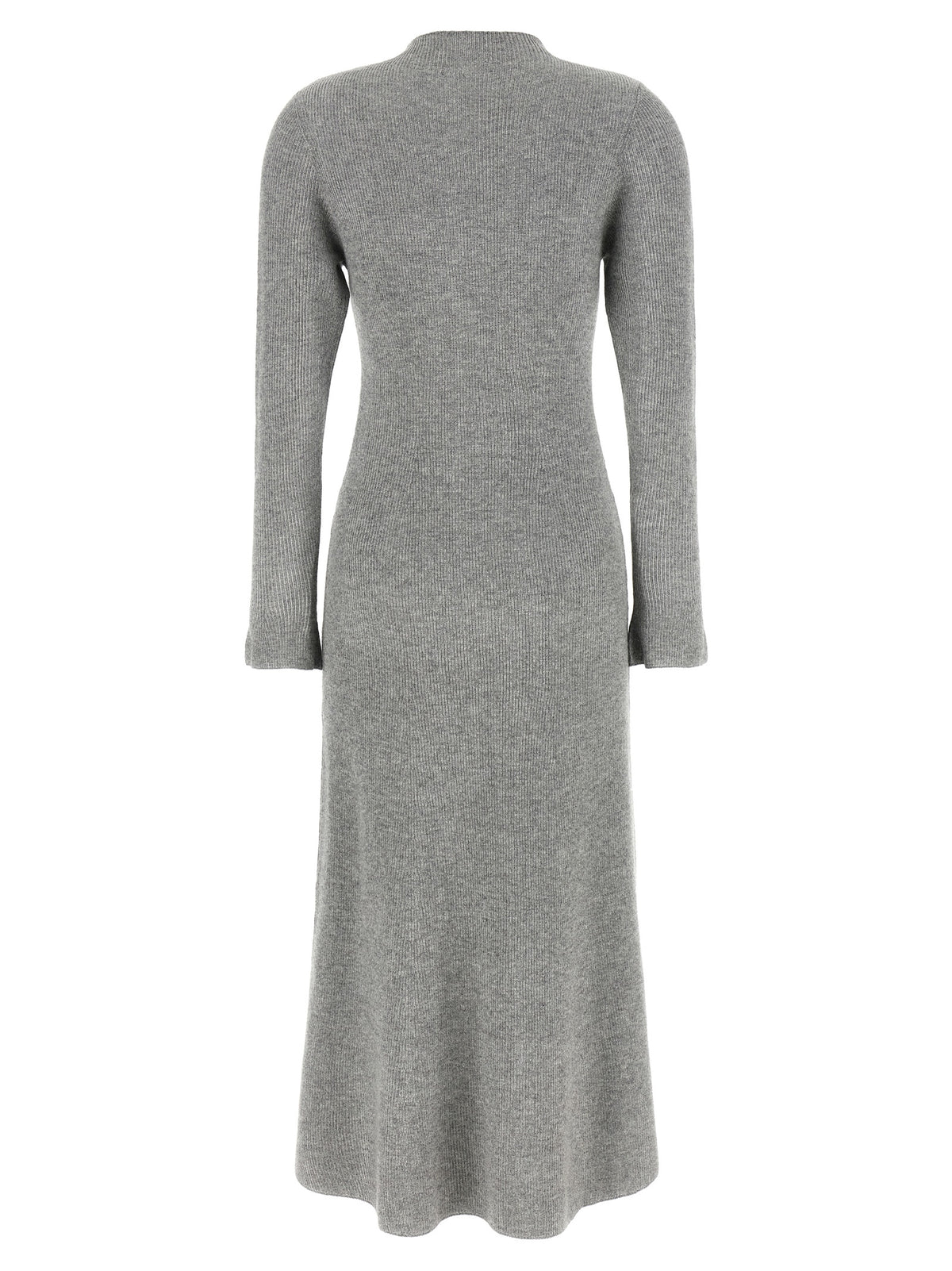 Fabiana Filippi Gray Virgin Wool Midi Women's Dress
