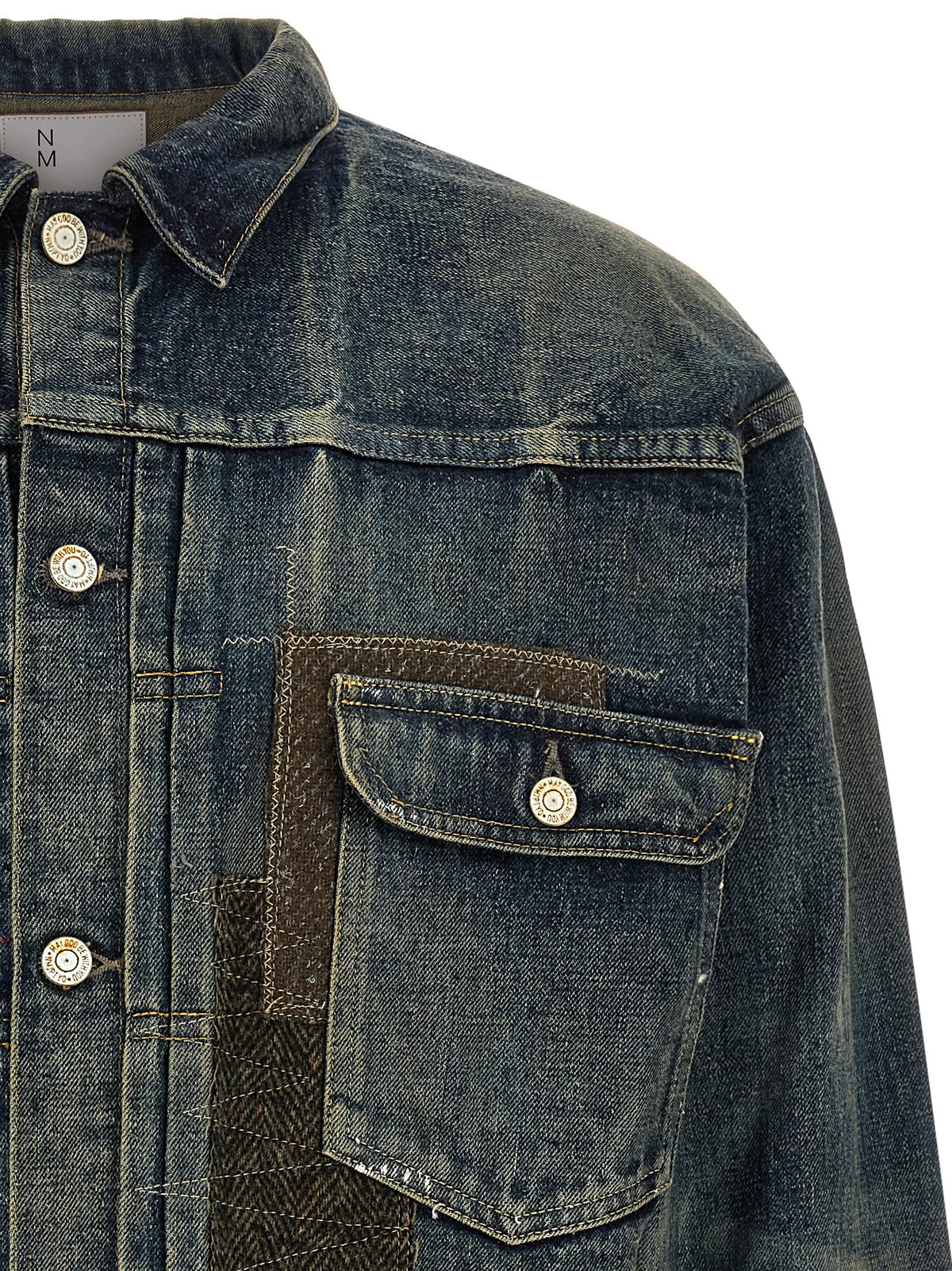 Junya Watanabe Blue Cotton Denim Men's Jacket